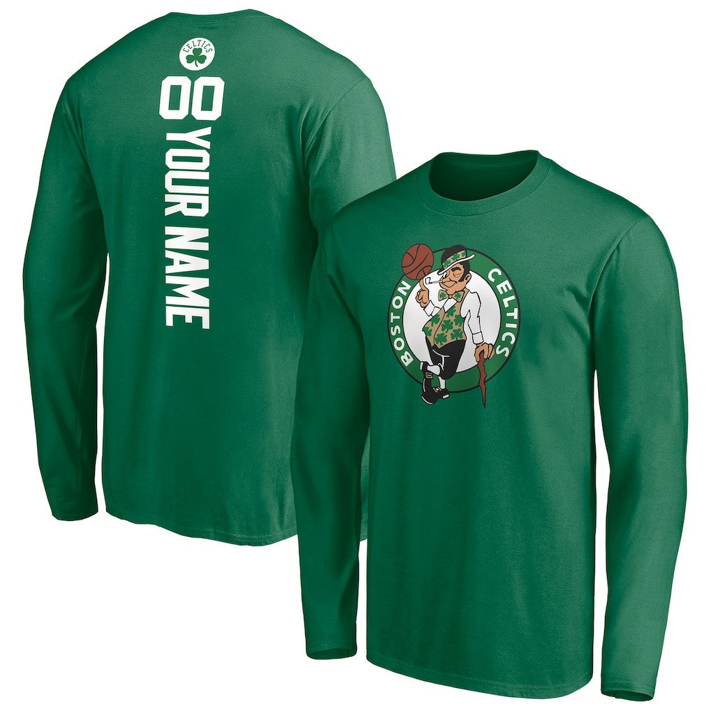 Boston Celtics Playmaker Personalized Name & Number Long Sleeve T-Shirt - Green online