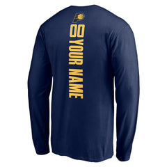 Indiana Pacers Playmaker Personalized Name & Number Long Sleeve T-Shirt - Navy on sale