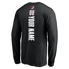 Portland Trail Blazers Playmaker Personalized Name & Number Long Sleeve T-Shirt - Black online