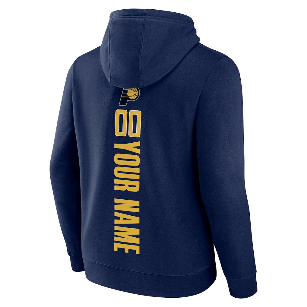 Indiana Pacers Playmaker Personalized Name & Number Pullover Hoodie - Navy shop