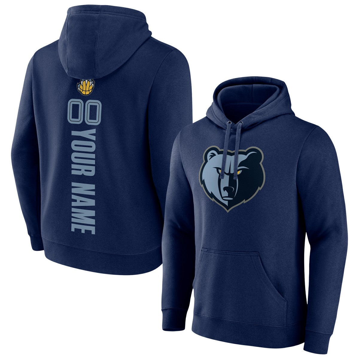 Memphis Grizzlies Playmaker Personalized Name & Number Pullover Hoodie - Navy sale
