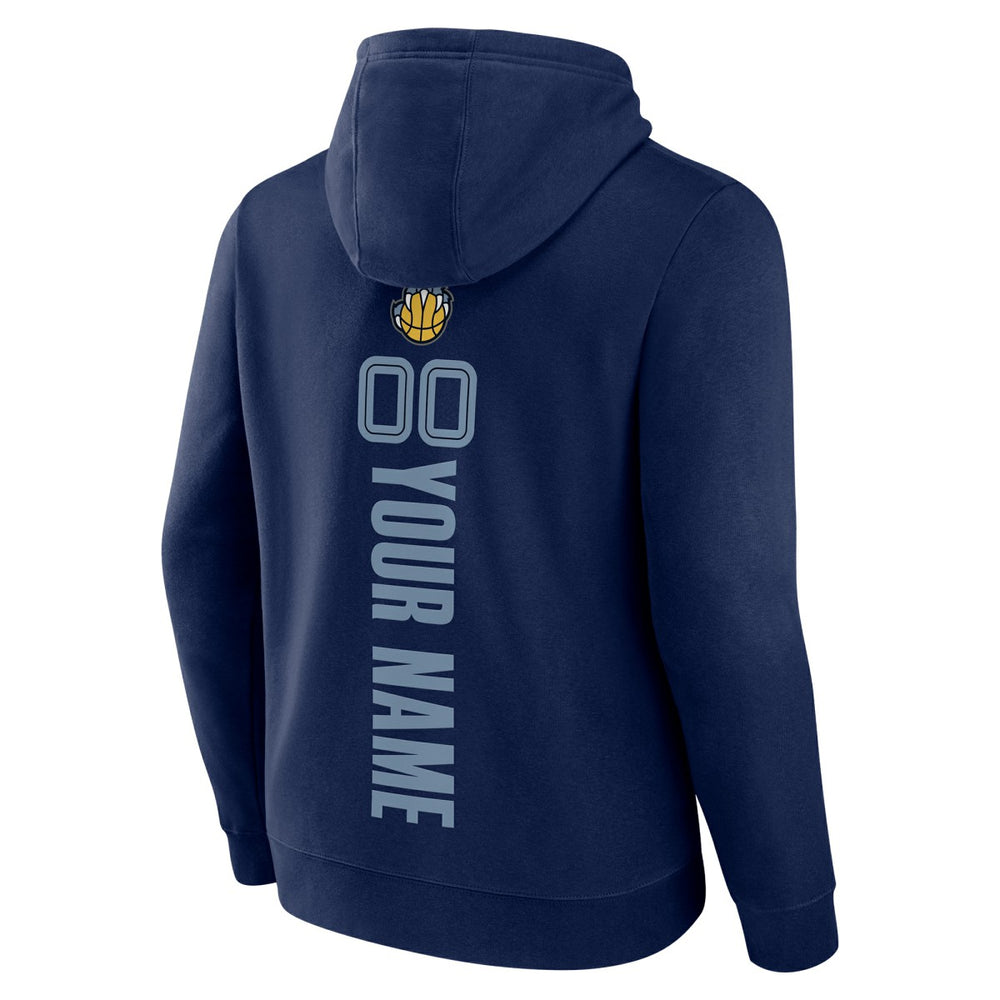 Memphis Grizzlies Playmaker Personalized Name & Number Pullover Hoodie - Navy sale