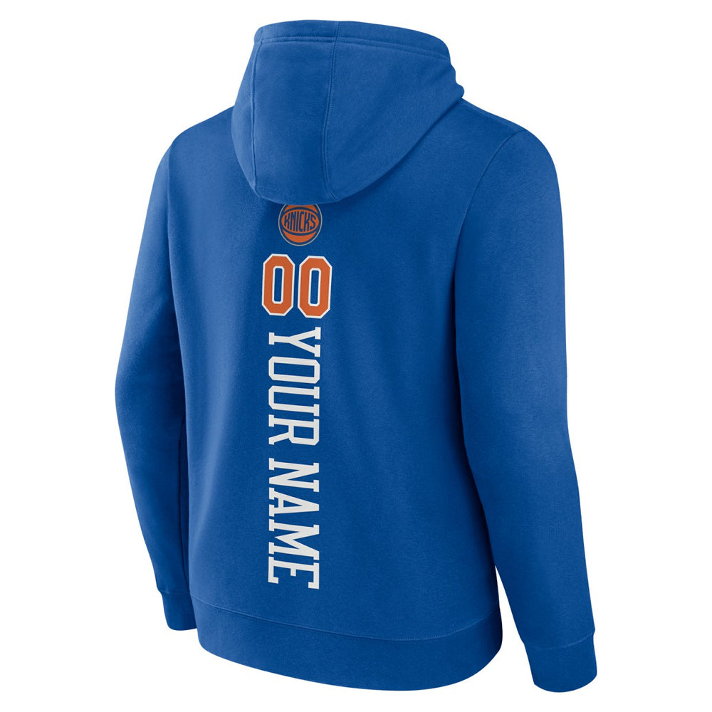 New York Knicks Playmaker Personalized Name & Number Pullover Hoodie - Blue discount