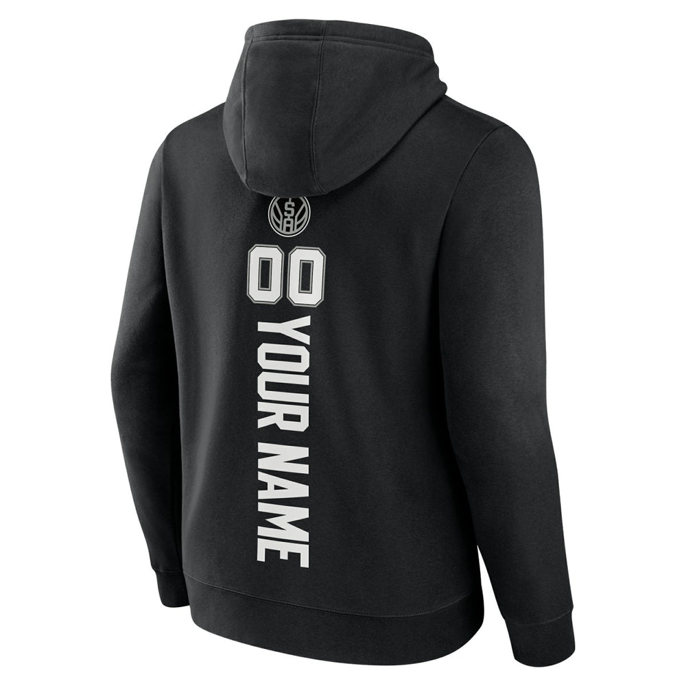San Antonio Spurs Playmaker Personalized Name & Number Pullover Hoodie - Black cheap