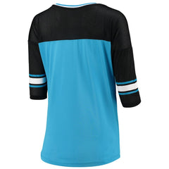 Carolina Panthers 5th & Ocean by New Era Women's Mesh Long Sleeve T-Shirt - Blue sale