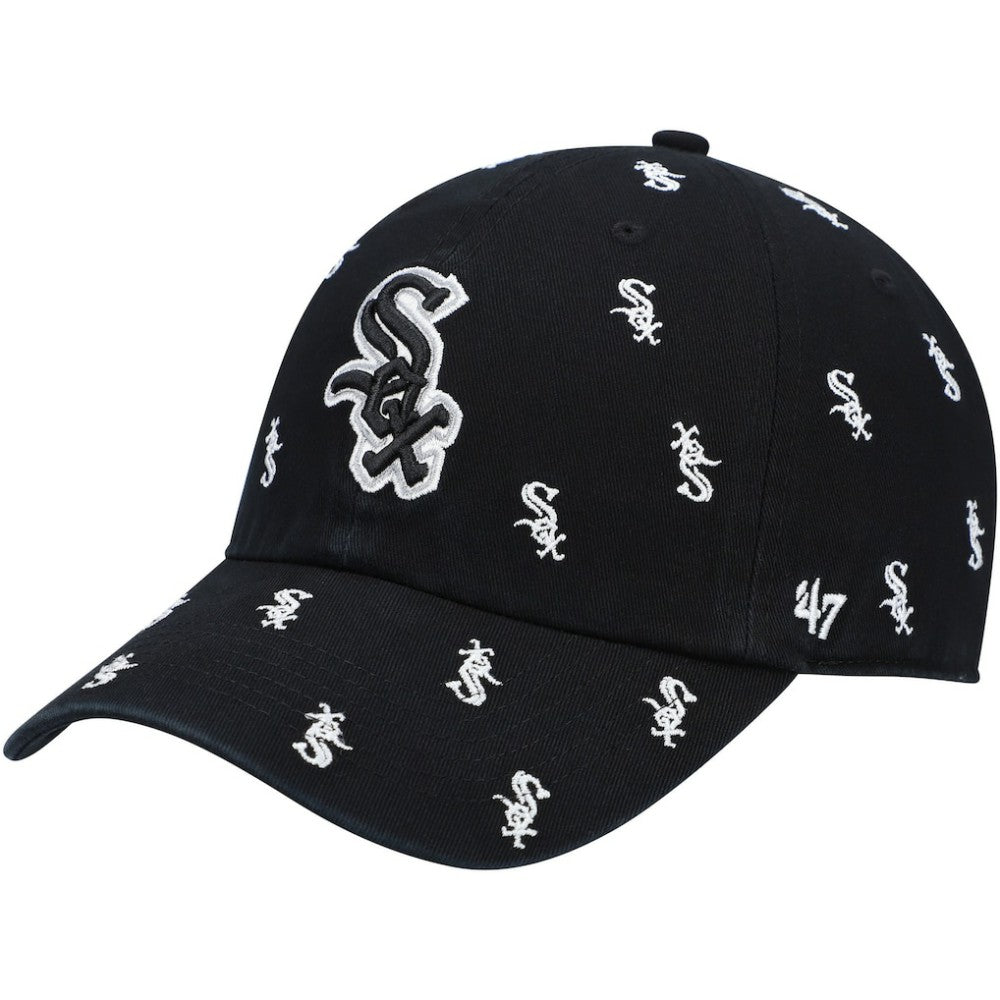 Chicago White Sox Women's Confetti Clean Up Adjustable Hat - Black | 47 brand