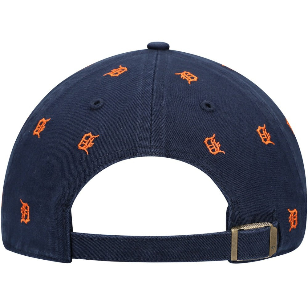 Detroit Tigers Women's Confetti Clean Up Adjustable Hat - Navy | 47 brand