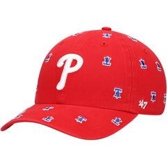 Philadelphia Phillies Women's Confetti Clean Up Adjustable Hat - Red | 47 brand
