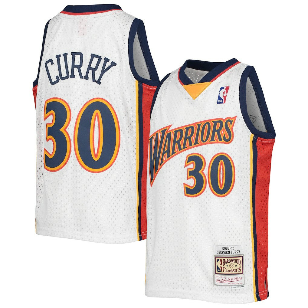 Stephen Curry Golden State Warriors Youth 2009-10 Hardwood Classics Swingman Jersey sale - White | Mitchell & Ness on sale