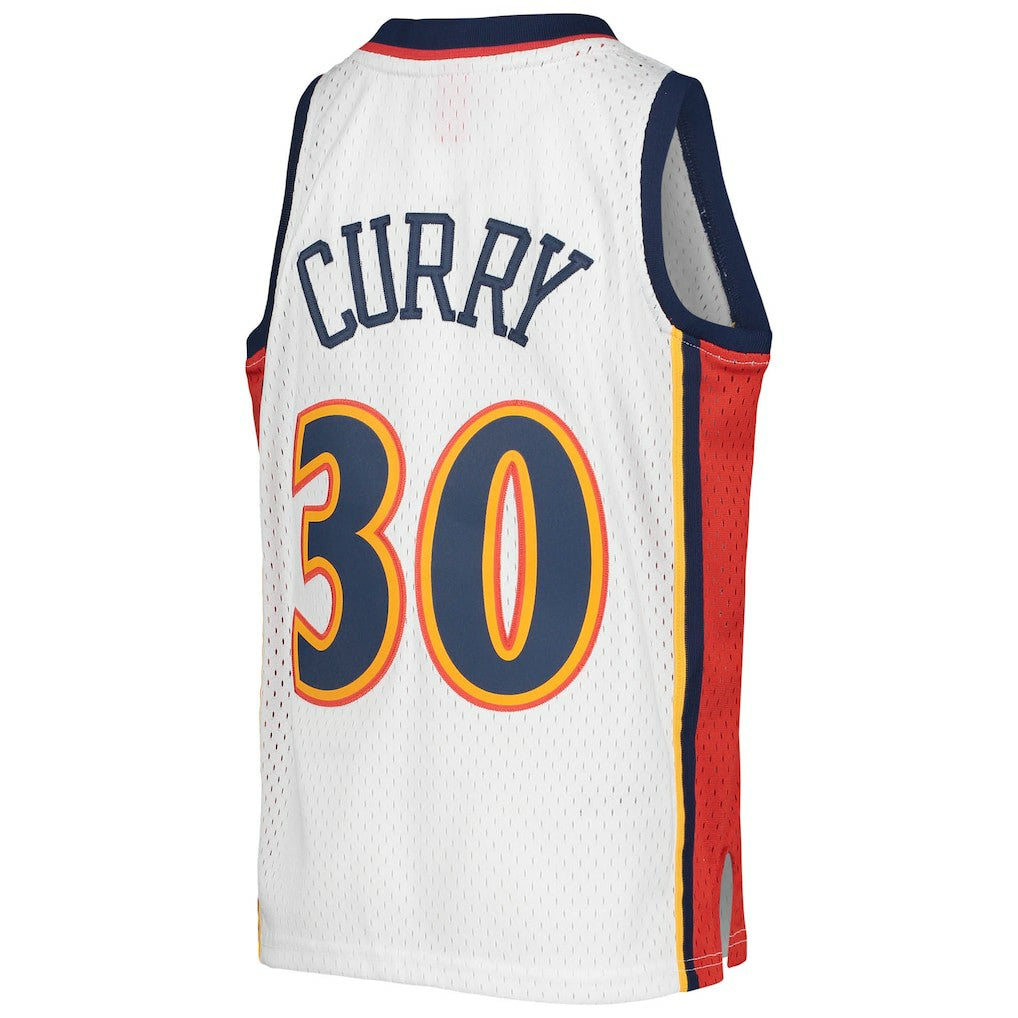 Stephen Curry Golden State Warriors Youth 2009-10 Hardwood Classics Swingman Jersey sale - White | Mitchell & Ness on sale