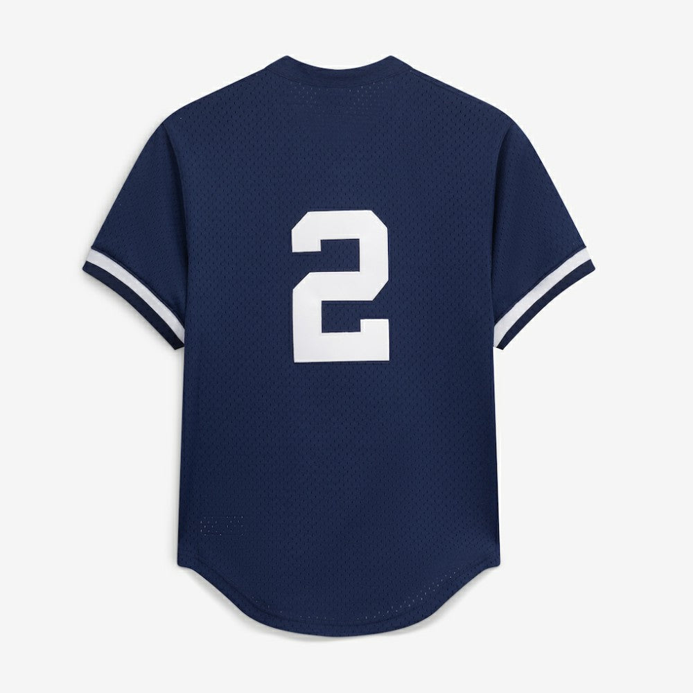 Derek Jeter New York Yankees Authentic Batting Practice Jersey - Navy | Mitchell & Ness