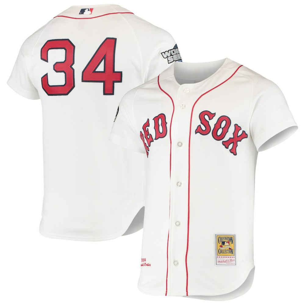 David Ortiz Boston Red Sox 2004 Cooperstown Collection Home Authentic Jersey - White | Mitchell & Ness