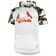 Yadier Molina St. Louis Cardinals Player Big & Tall Raglan Hoodie T-Shirt - White/Camo