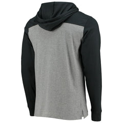 New Orleans Saints '47 Franklin Wooster Throwback Long Sleeve Hoodie T-Shirt - Heathered Gray discount