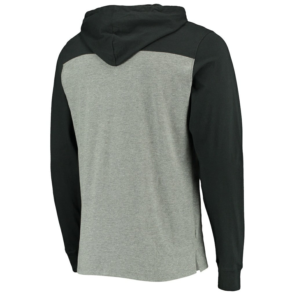 Pittsburgh Steelers '47 Franklin Wooster Throwback Long Sleeve Hoodie T-Shirt - Heathered Gray sale