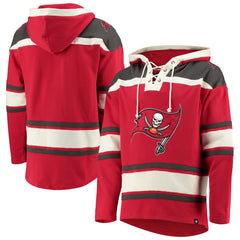 Tampa Bay Buccaneers '47 Lacer V-Neck Pullover Hoodie - Red outlet
