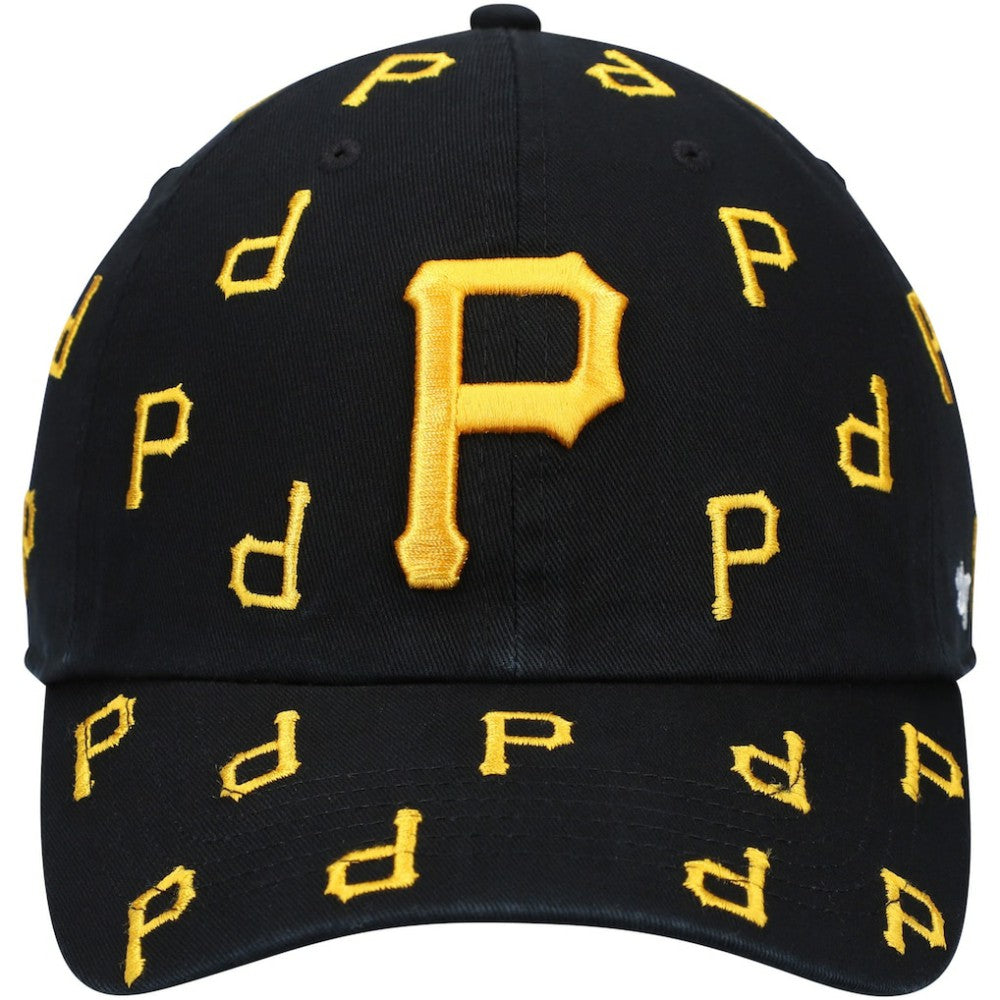 Pittsburgh Pirates Women's Confetti Clean Up Adjustable Hat - Black | 47 brand