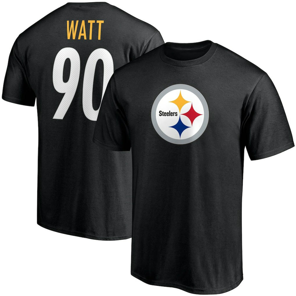 T.J. Watt Pittsburgh Steelers Player Icon Name & Number T-Shirt - Black on sale