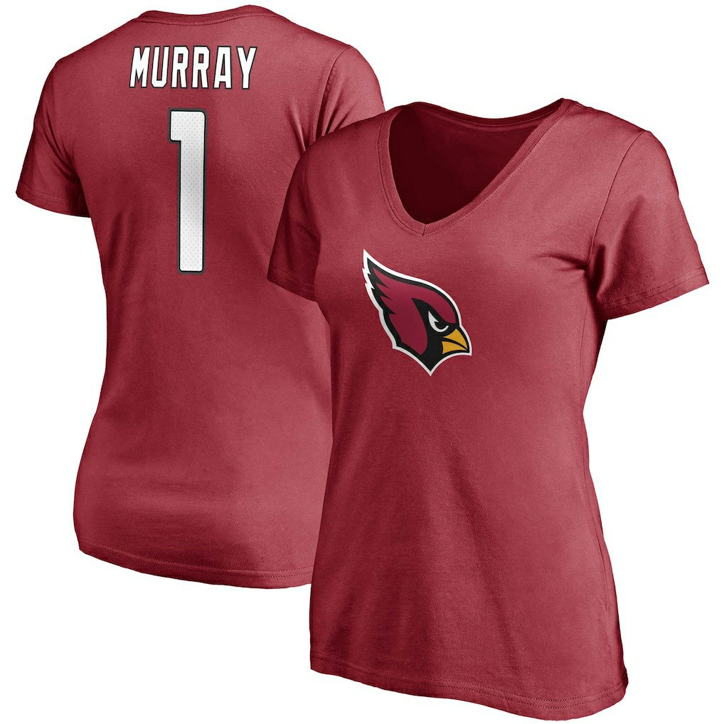 Kyler Murray Arizona Cardinals Women's Player Icon Name & Number V-Neck T-Shirt - Cardinal sale