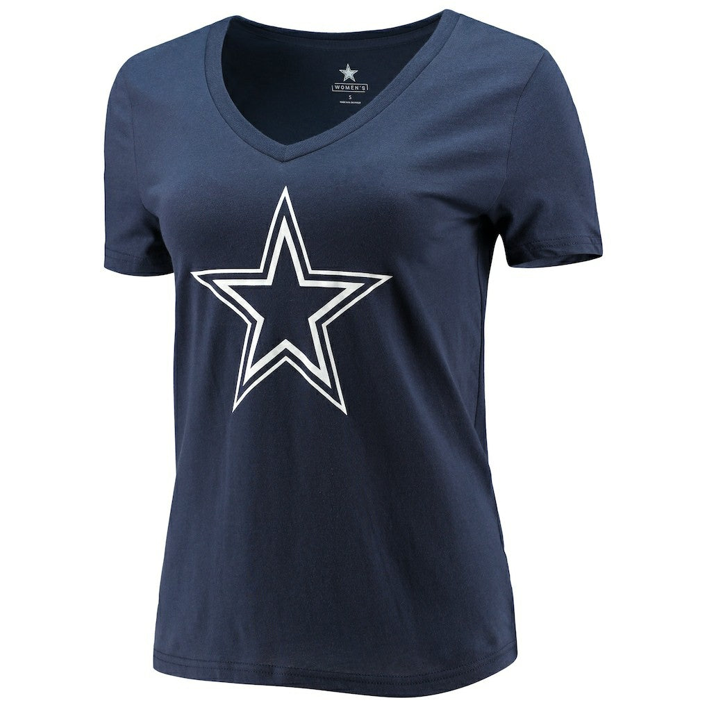 CeeDee Lamb Dallas Cowboys Women's Player Icon Name & Number V-Neck T-Shirt - Navy outlet