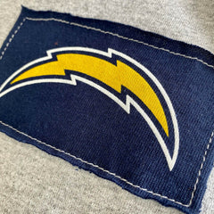 Los Angeles Chargers Refried Apparel Sustainable Angle Long Sleeve T-Shirt - Gray online