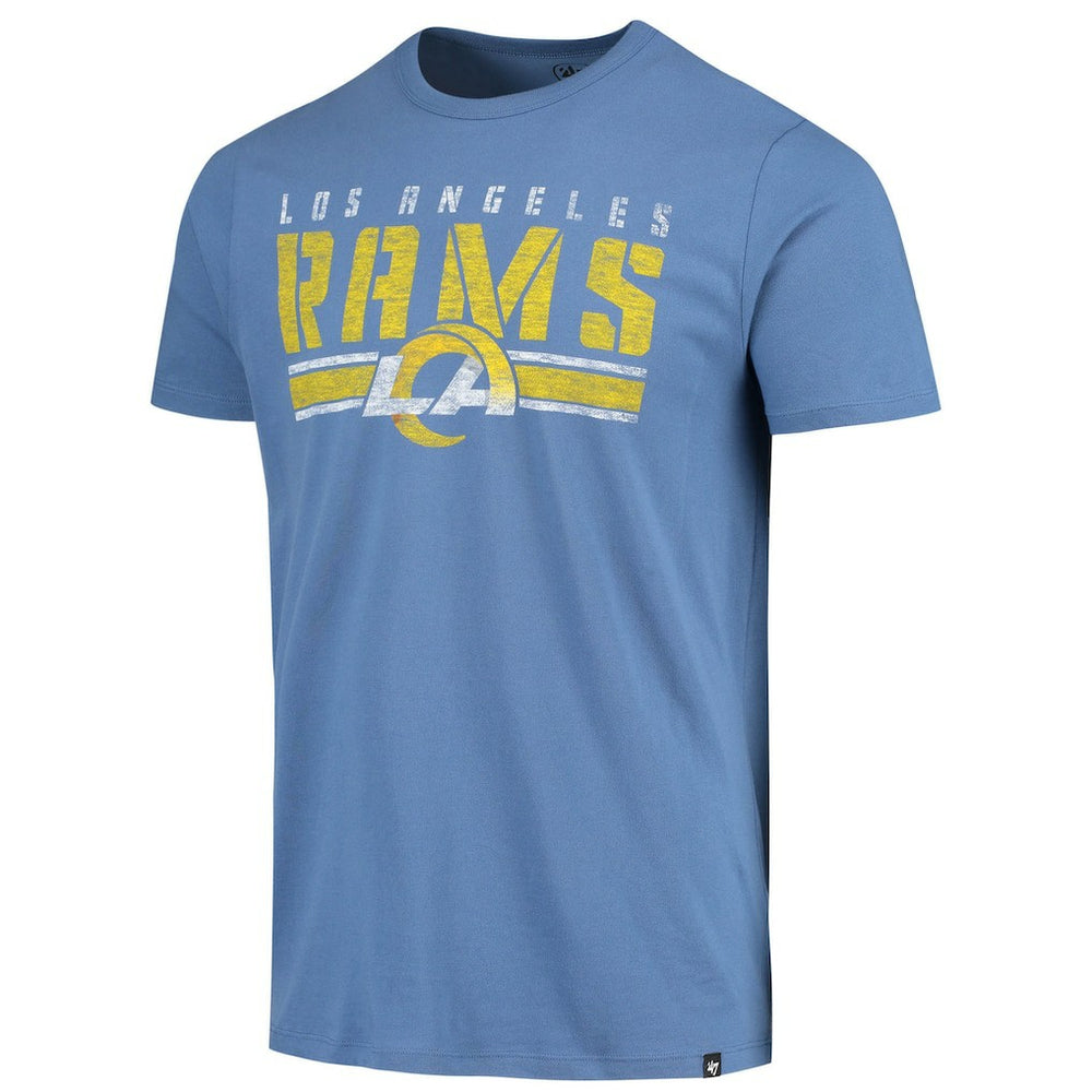 Los Angeles Rams '47 Stripe Thru Franklin T-Shirt - Heathered Royal discount