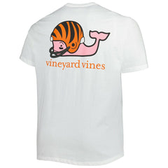 Cincinnati Bengals Vineyard Vines Big & Tall Helmet T-Shirt - White on sale