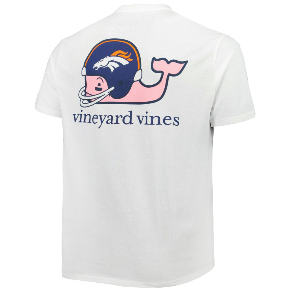 Denver Broncos Vineyard Vines Big & Tall Helmet T-Shirt - White outlet
