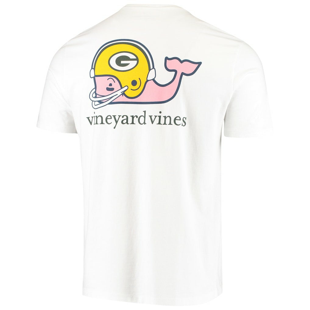Green Bay Packers Vineyard Vines Big & Tall Helmet T-Shirt - White outlet