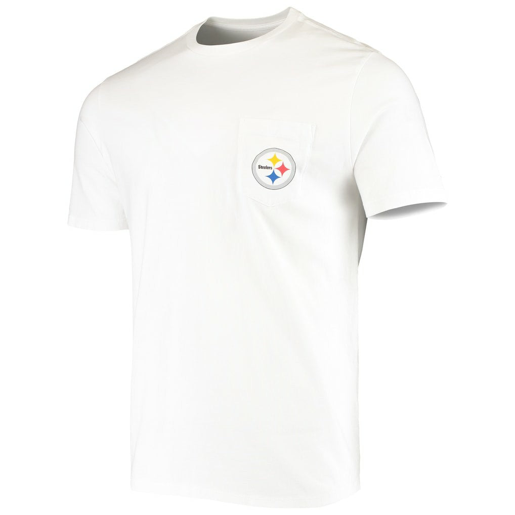 Pittsburgh Steelers Vineyard Vines Big & Tall Helmet T-Shirt - White sale