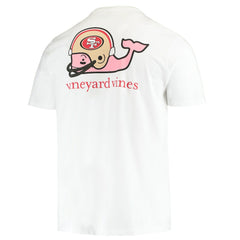 San Francisco 49ers Vineyard Vines Big & Tall Helmet T-Shirt - White cheap