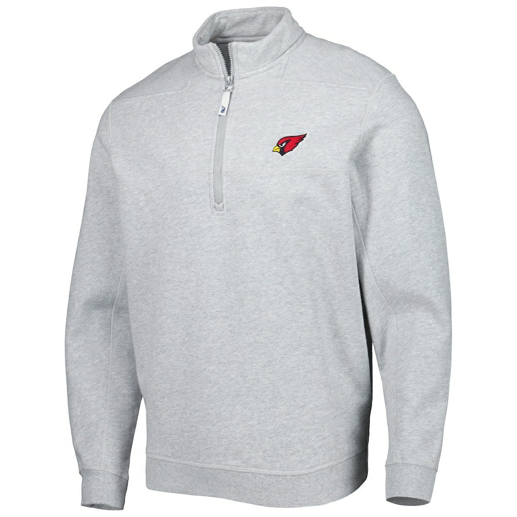 Arizona Cardinals Vineyard Vines Shep Shirt Quarter-Zip Sweatshirt - Heather Gray on sale