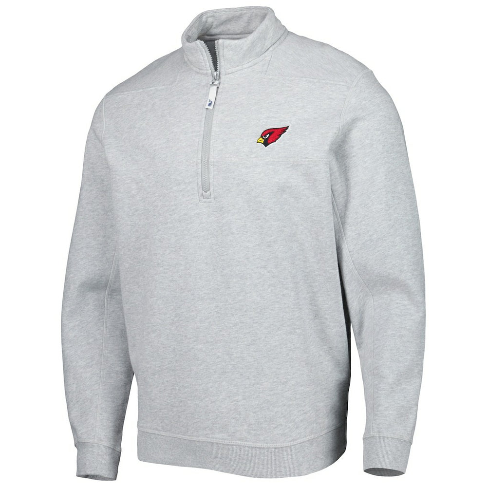 Arizona Cardinals Vineyard Vines Shep Shirt Quarter-Zip Sweatshirt - Heather Gray on sale