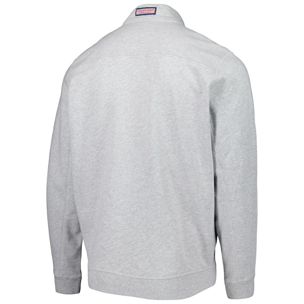 Arizona Cardinals Vineyard Vines Shep Shirt Quarter-Zip Sweatshirt - Heather Gray on sale