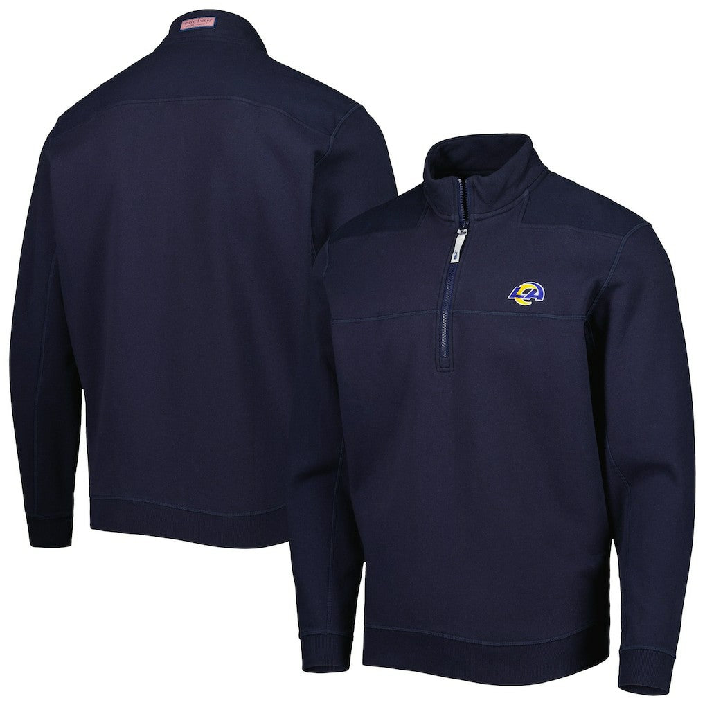 Los Angeles Rams Vineyard Vines Shep Shirt Quarter-Zip Sweatshirt - Navy online