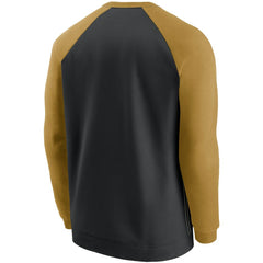 New Orleans Saints Historic Raglan Performance Pullover Sweater - Black/Gold | Nike outlet