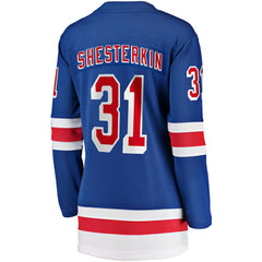 Igor Shesterkin New York Rangers Fanatics Women's Home Breakaway Jersey Blue