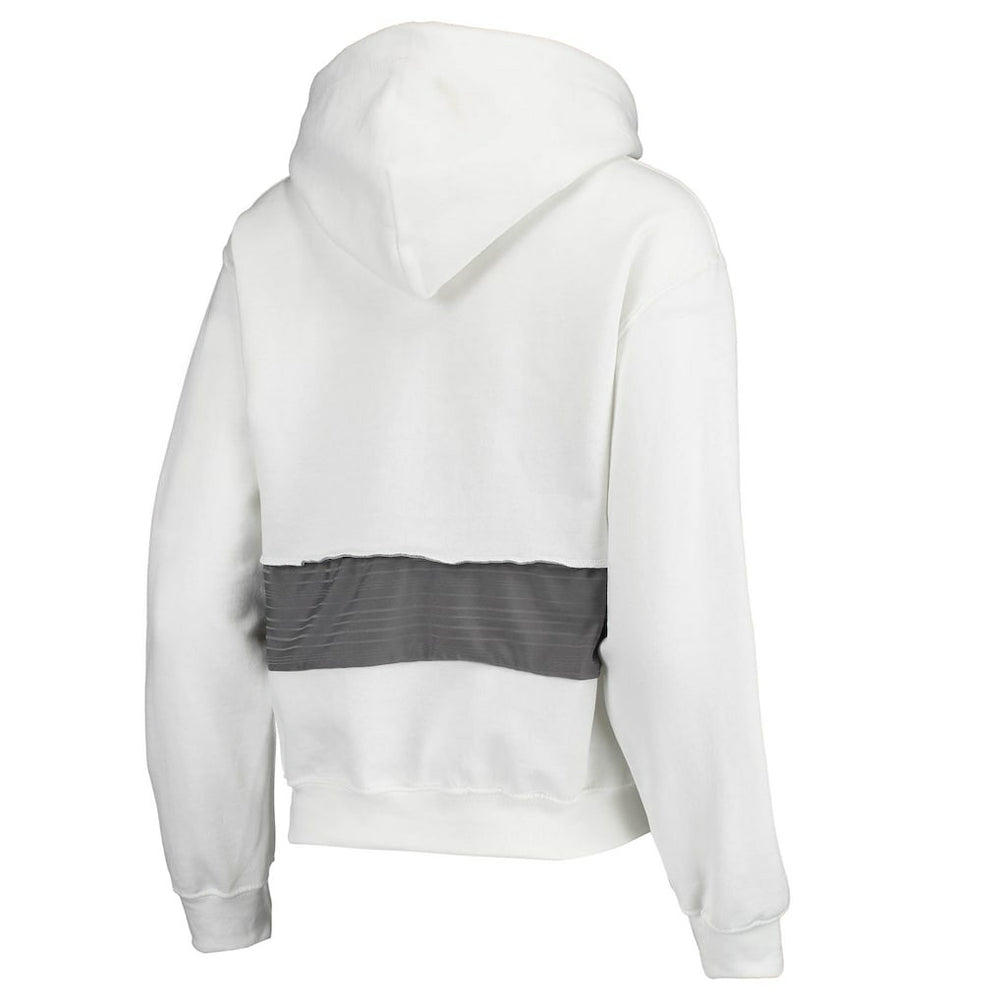 Los Angeles Rams Refried Apparel Women's Sustainable Crop Dolman Pullover Hoodie - White cheap