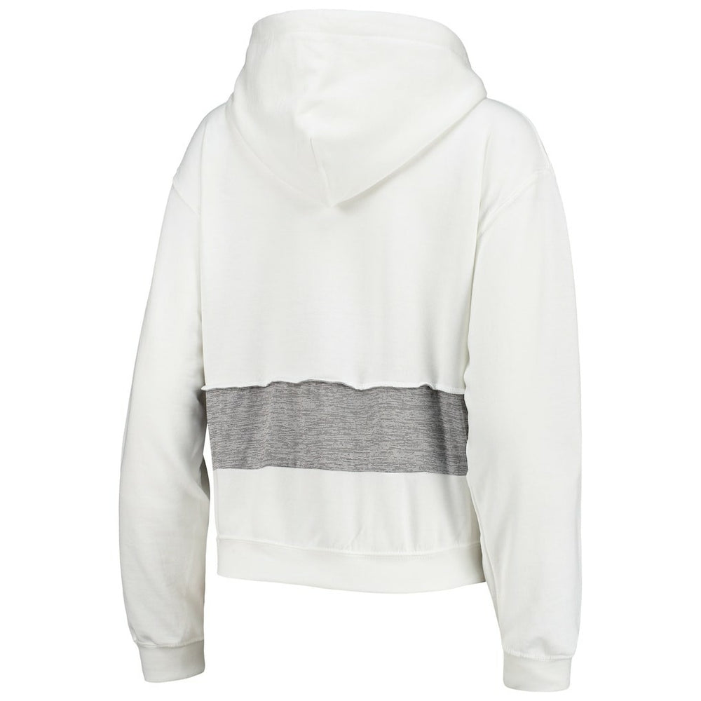 Miami Dolphins Refried Apparel Women's Sustainable Crop Dolman Pullover Hoodie - White outlet