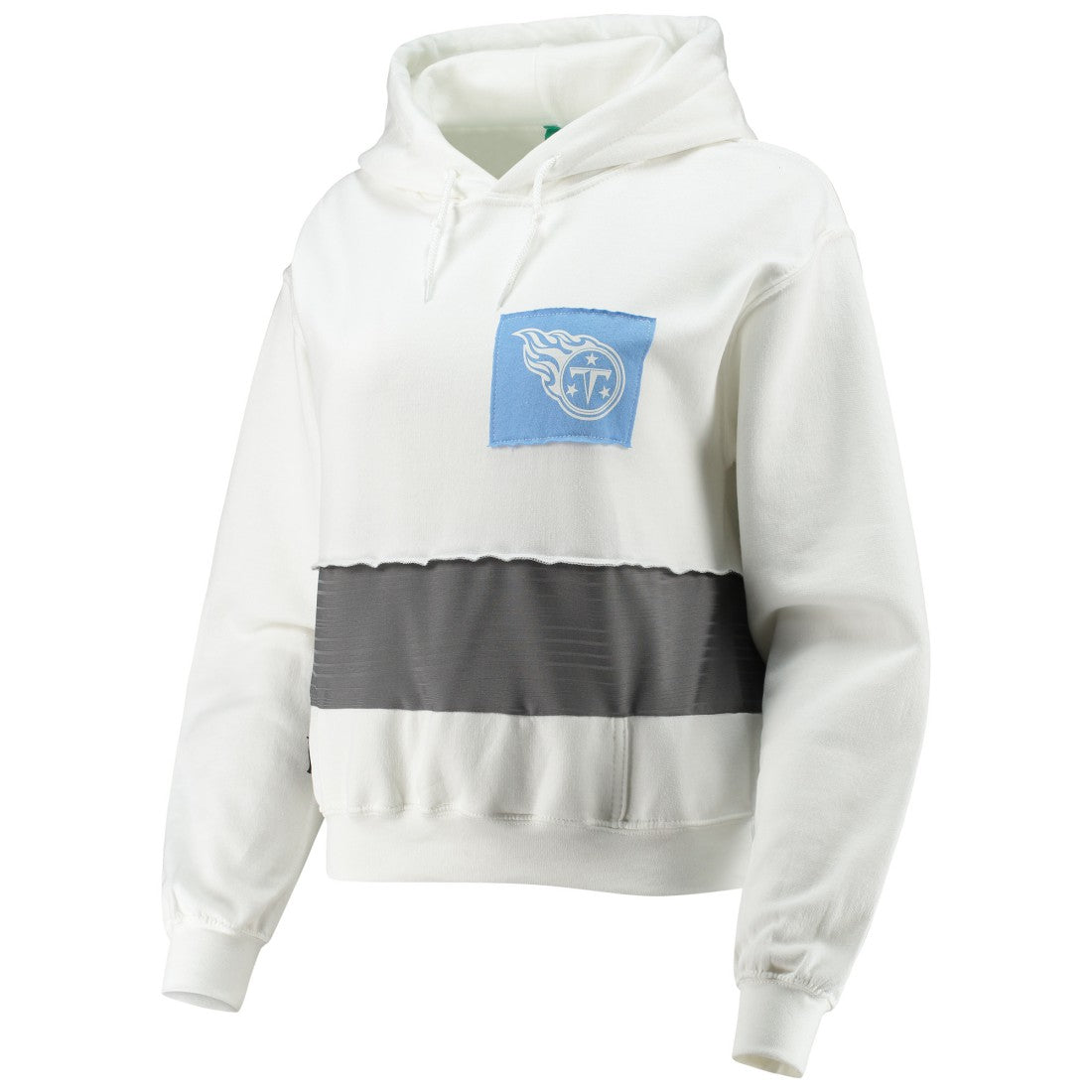 Tennessee Titans Refried Apparel Women's Sustainable Crop Dolman Pullover Hoodie - White sale