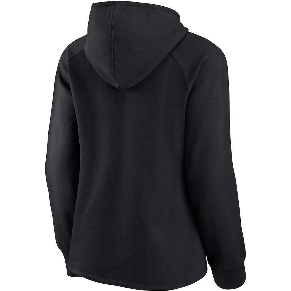 New Orleans Saints Women's First Contact Raglan Pullover Hoodie - Black for sale