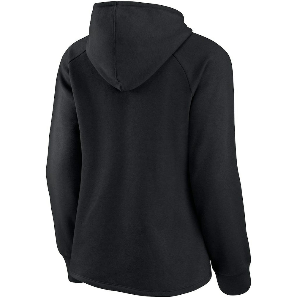 New Orleans Saints Women's First Contact Raglan Pullover Hoodie - Black for sale