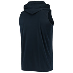 Milwaukee Brewers Stitches Sleeveless Pullover Hoodie - Navy