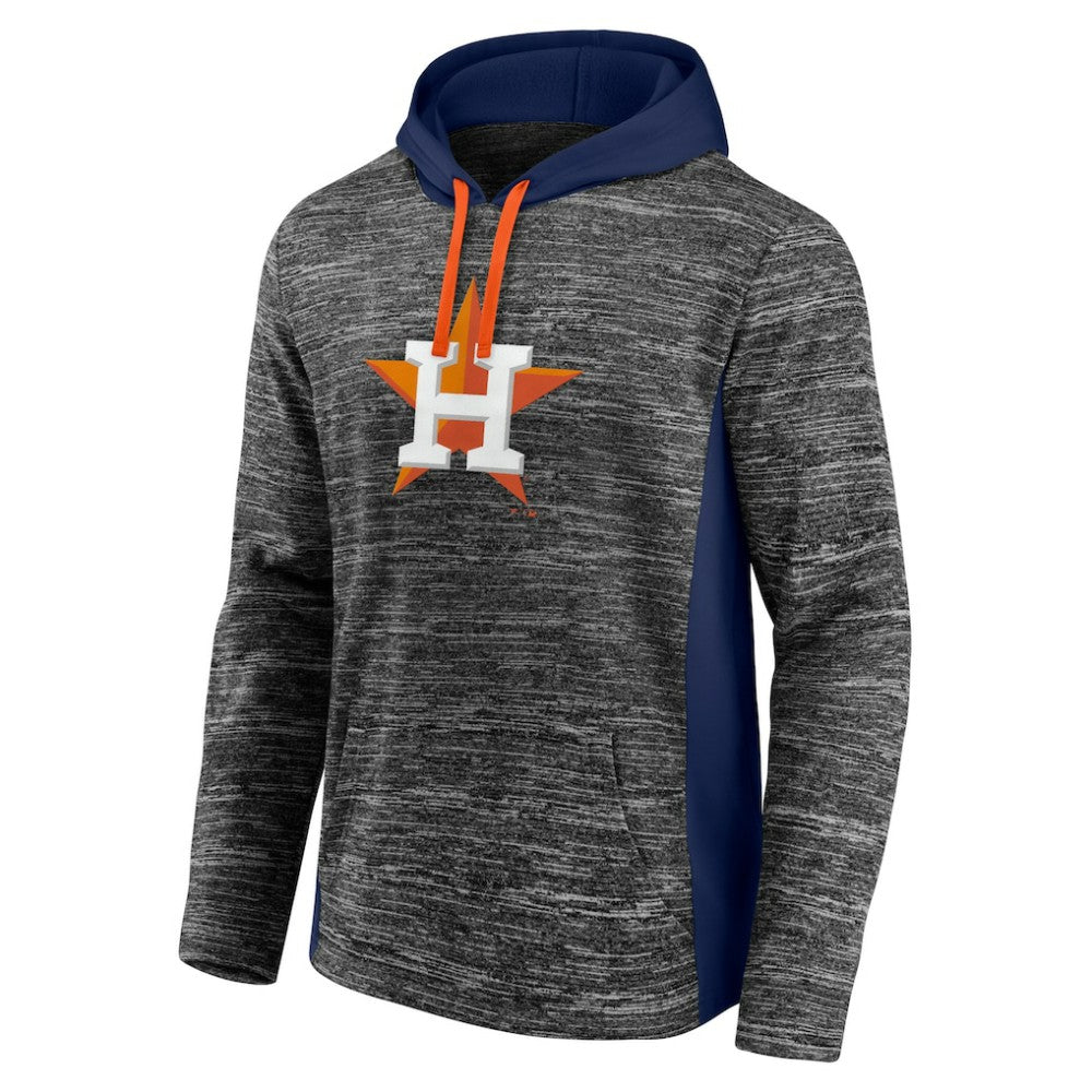 Houston Astros Instant Replay Color Block Pullover Hoodie - Gray/Navy