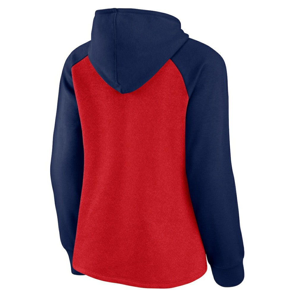 St. Louis Cardinals Women's Recharged Raglan Pullover Hoodie - Red/Navy