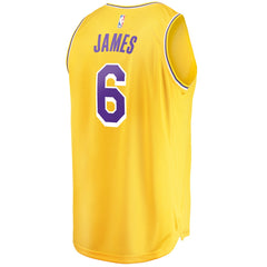 LeBron James Los Angeles Lakers #6 Fast Break Replica Player Jersey Gold - Icon Edition | Fanatics on sale