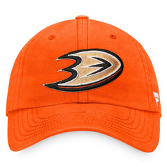 Anaheim Ducks Fanatics Core Primary Logo Adjustable Hat Orange