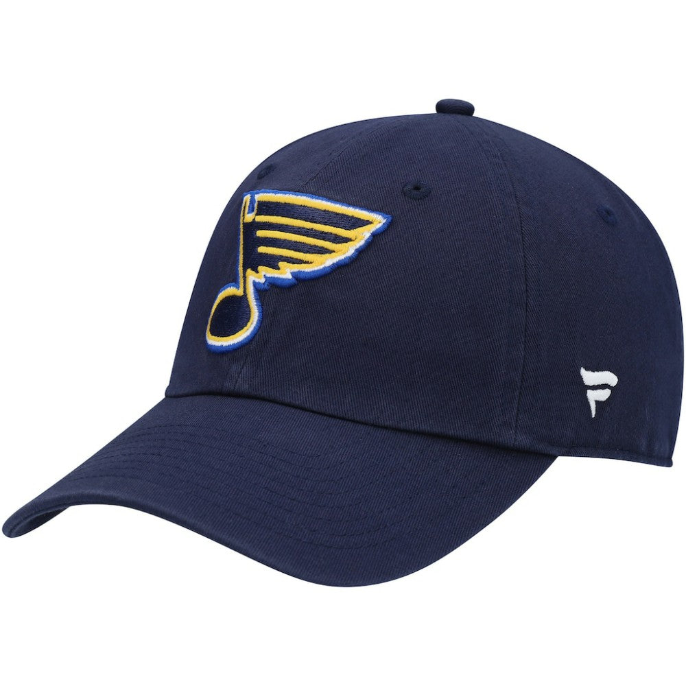 St. Louis Blues Fanatics Core Primary Logo Adjustable Hat Navy