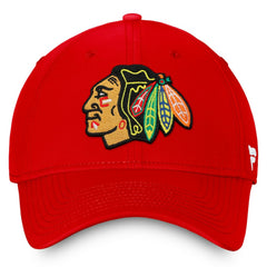 Chicago Blackhawks Fanatics Core Primary Logo Flex Hat Red