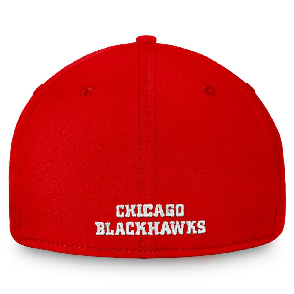 Chicago Blackhawks Fanatics Core Primary Logo Flex Hat Red